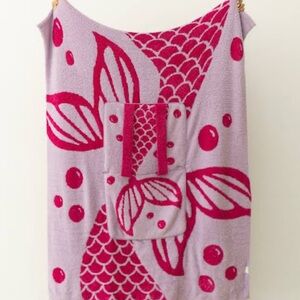 Pink and Gray Mermaid Backpack Quillow (Staykation)